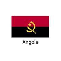 Angola Flag sticker die-cut decals