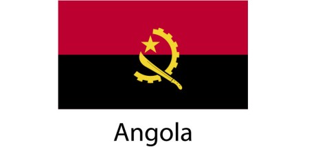 Angola Flag sticker die-cut decals