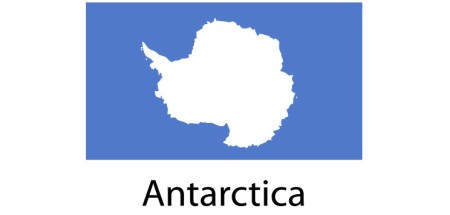 Antarctica Flag sticker die-cut decals