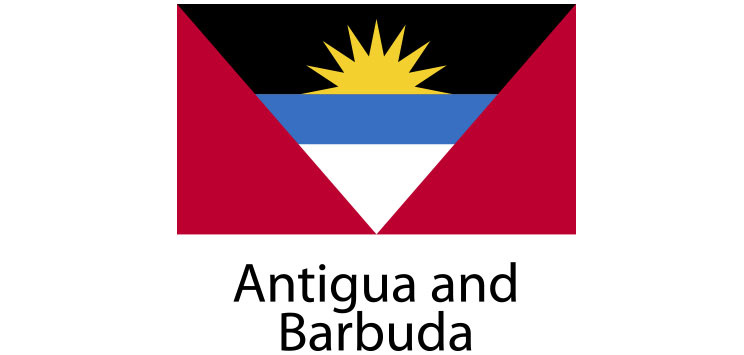 Antigua and Barbuda Flag sticker die-cut decals
