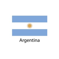 Argentina Flag sticker die-cut decals