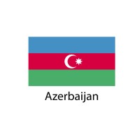 Azerbaijan Flag sticker die-cut decals