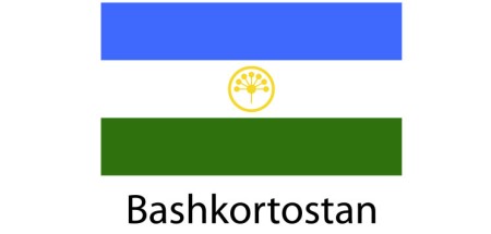 Bashkortostan Flag sticker die-cut decals