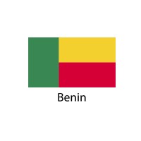 Benin Flag sticker die-cut decals