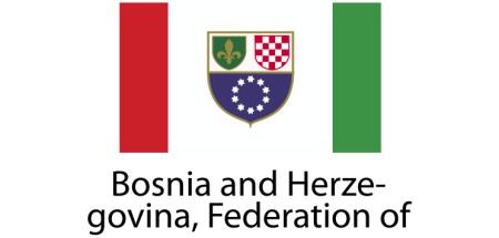 Bosnia and Herzegovina federation of Flag sticker die-cut decals