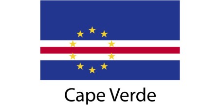 Cape Verde Flag sticker die-cut decals