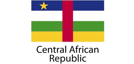 Central African Republic Flag sticker die-cut decals