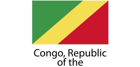 Congo Republic Flag sticker die-cut decals