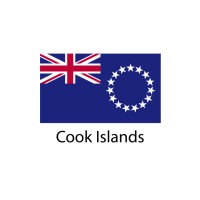 Cook Islands Flag sticker die-cut decals