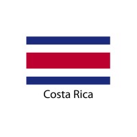 Costa Rica Flag sticker die-cut decals