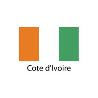 Cote D'Lvoire Flag sticker die-cut decals