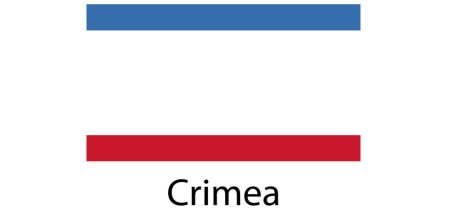 Crimea Flag sticker die-cut decals