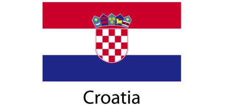 Croatia Flag sticker die-cut decals
