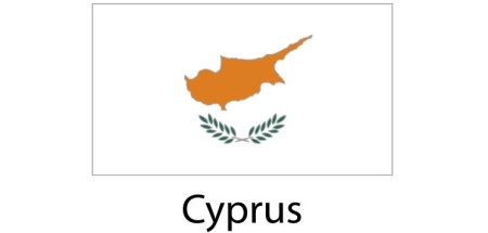 Cyprus Flag sticker die-cut decals