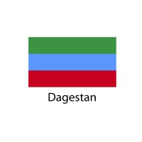 Dagestan Flag sticker die-cut decals