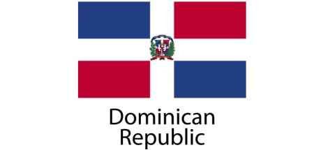 Dominican Republic Flag sticker die-cut decals