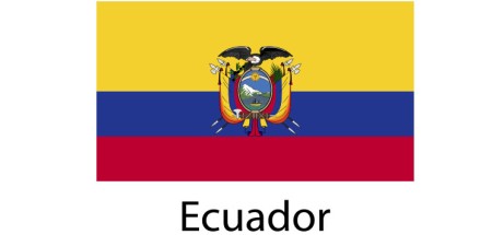 Ecuador Flag sticker die-cut decals