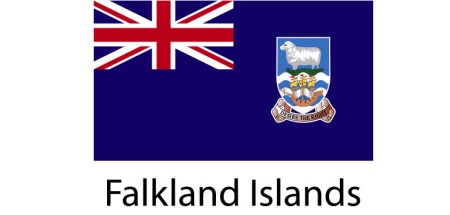 Falkland Island Flag sticker die-cut decals