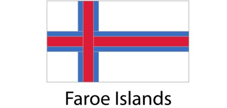 Faroe Islands Flag sticker die-cut decals