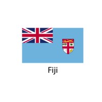 Fiji Flag sticker die-cut decals