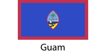 Guam Flag sticker die-cut decals