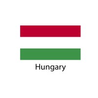 Hungary Flag sticker die-cut decals