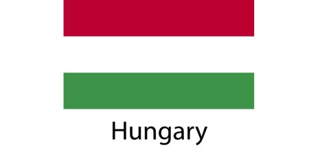 Hungary Flag sticker die-cut decals