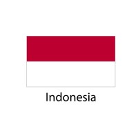 Indonesia Flag sticker die-cut decals
