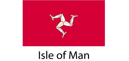 Isle of Man Flag sticker die-cut decals