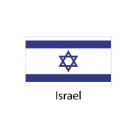 Israel Flag sticker die-cut decals