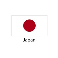 Japan Flag sticker die-cut decals