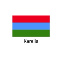 Karelia Flag sticker die-cut decals