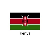Kenya Flag sticker die-cut decals