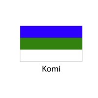 Komi Flag sticker die-cut decals