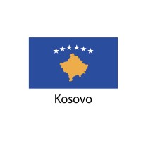 Kosovo Flag sticker die-cut decals