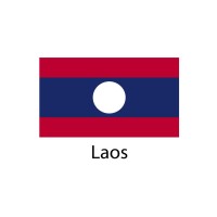 Laos Flag sticker die-cut decals