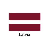 Latvia Flag sticker die-cut decals