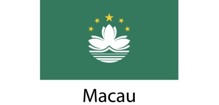Macau Flag sticker die-cut decals