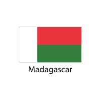 Madagascar Flag sticker die-cut decals