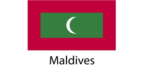 Maldives Flag sticker die-cut decals