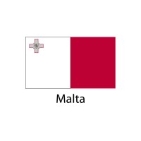 Malta Flag sticker die-cut decals