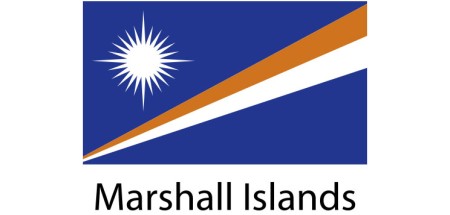 Marshall Islands Flag sticker die-cut decals