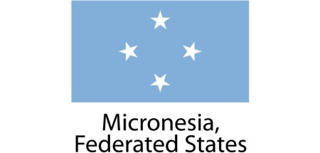 Micronesia Federated States Flag sticker die-cut decals