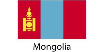 Mongolia Flag sticker die-cut decals