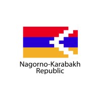 Nagorno Karabakh Republic Flag sticker die-cut decals