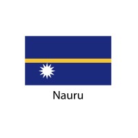 Nauru Flag sticker die-cut decals