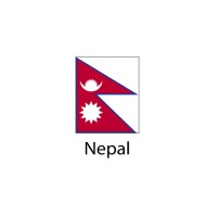 Nepal Flag sticker die-cut decals