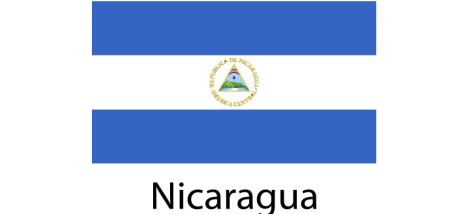 Nicaragua Flag sticker die-cut decals