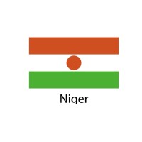 Niger Flag sticker die-cut decals