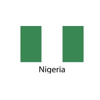 Nigeria Flag sticker die-cut decals